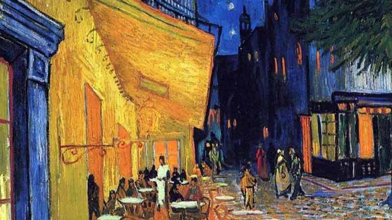 Van Gogh, la Terrazza del Caffè la sera(part.)
