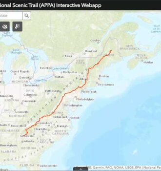 appalachian trial map